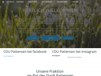 cdu-pattensen.de Webseite Vorschau