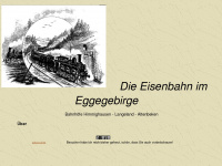 eisenbahn-eggegebirge.de Webseite Vorschau