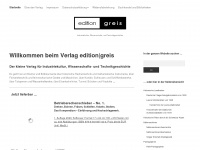 edition-greis.de Webseite Vorschau