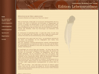 edition-lebensromane.de Webseite Vorschau