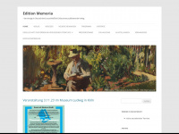 edition-memoria.de Webseite Vorschau