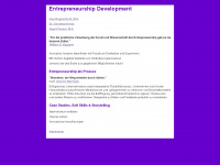 entrepreneurship-development.de Webseite Vorschau