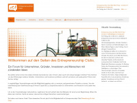 entrepreneurshipclub.de Webseite Vorschau