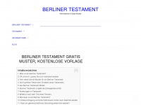 berliner-testament.net Webseite Vorschau