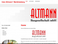 altmann-baugmbh.de Webseite Vorschau
