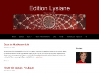 editionlysiane.de Webseite Vorschau