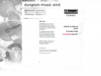 dungeon-music.de Webseite Vorschau