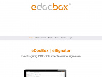 edocbox.de Webseite Vorschau