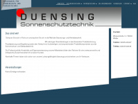 duensing-sonnenschutztechnik.de Webseite Vorschau