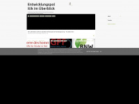 enwicklungspolitik.blogspot.com Webseite Vorschau