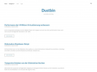 dustbin.de Webseite Vorschau