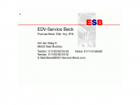 edv-service-beck.de Webseite Vorschau