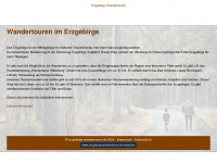 erzgebirge-wandertouren.de Webseite Vorschau