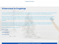 erzgebirge-winterurlaub.de Webseite Vorschau