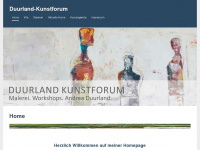 duurland-kunstforum.de Webseite Vorschau