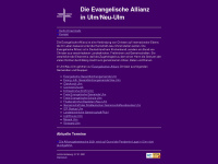 evangelische-allianz-ulm.de Webseite Vorschau