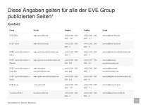 eve-group.de Webseite Vorschau