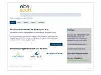 elbe-sport.eu Webseite Vorschau
