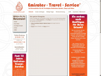 emirate-travel-service.de Webseite Vorschau