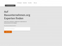 bauunternehmen.org Webseite Vorschau