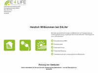 e4life.de Webseite Vorschau