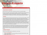 electricdynamite.de Webseite Vorschau
