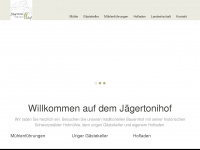 jaegertonihof.de Webseite Vorschau