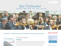 dasorchester.de Webseite Vorschau