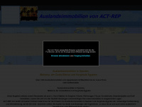 auslandsimmobilien.actrep.de Webseite Vorschau