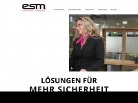 esm-security.de Webseite Vorschau