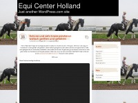 equicenterholland.wordpress.com Webseite Vorschau