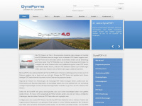 dynaforms.com Webseite Vorschau