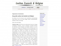 esotericreligion.com Webseite Vorschau