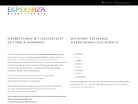 esperanza-werbetechnik.de Webseite Vorschau