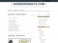 sondereinsatz.com Webseite Vorschau