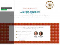 alpgenuss.de Webseite Vorschau