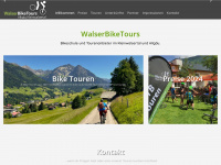 walserbiketours.com Webseite Vorschau