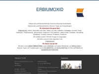 erbiumoxid.com Webseite Vorschau