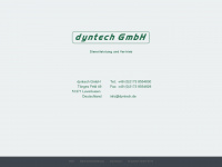 dyntech.de Webseite Vorschau