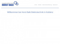 elektro-balk.de Webseite Vorschau