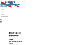 elektro-damerow.de Webseite Vorschau