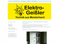 elektro-geissler.com Webseite Vorschau