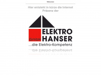 elektro-hanser.de Webseite Vorschau