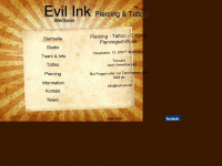 evil-ink-tattoo.de Webseite Vorschau