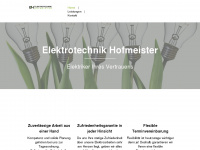 elektro-hofmeister.de Webseite Vorschau