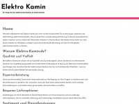 elektro-kamin.de Webseite Vorschau