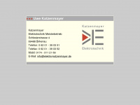 elektro-katzenmayer.de Webseite Vorschau