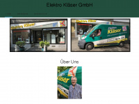 elektro-klaeser.de Webseite Vorschau