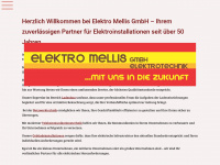 elektro-mellis.de Webseite Vorschau