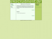 erecruitment.de Webseite Vorschau